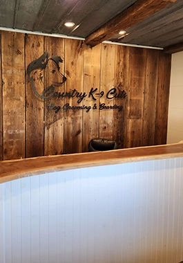Country K9 kennels — the front desk